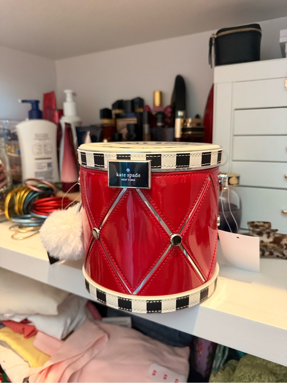Kate Spade red drum bag